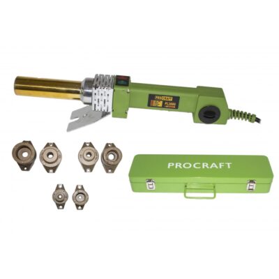 Plita de lipit PPR Procraft PL2000, 2 kW, bacuri 20 25 32 mm, 300 grade, ciocan PPR - Pistoale de lipit/feon si plita - Simple Tools