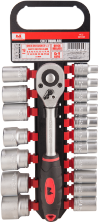 Set Chei Tubulare cu Antrenor 19 Piese [mm]: 8-32 - Truse Scule - Simple Tools