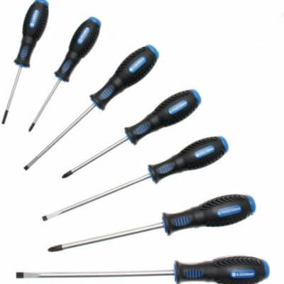 Set surubelnite cu varf drept + cruce PH1 si PH2, 7 piese, BGS 7944
