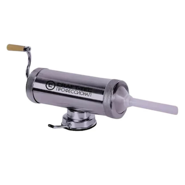 Aparat facut carnati Craft Tec, 3kg, inox, ventuza fixare - Masini umplut carnati - Simple Tools