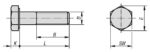 SURUB PARTIAL FILETAT CU CAP HEXAGONAL DIN 931, OTEL GR.8.8, ZINCAT - Suruburi si nituri - Simple Tools