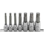 Set cu biti Ribe M6-M14, antrenare cu tubulara 3/8"+1/2", 7 piese, BGS 5185