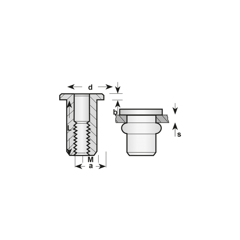 PIULITE-NIT STANDARD, OTEL - Piulite si saibe - Simple Tools