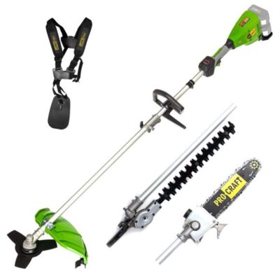 PTA20/2 trimmer electric cu acumulator si incarcator Procraft, produsul contine taxa tv 3 lei - Motocositoare si Motounelte - Simple Tools