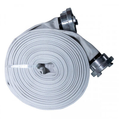 Furtun pompier alb 20m 2'' CU CUPLE - Unelte de irigat - Simple Tools