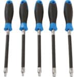Set şurubelniţe flexibile cu tubulare Profil E 4 - E 8, lungimea tijei 150 mm, 5 piese, BGS 70019