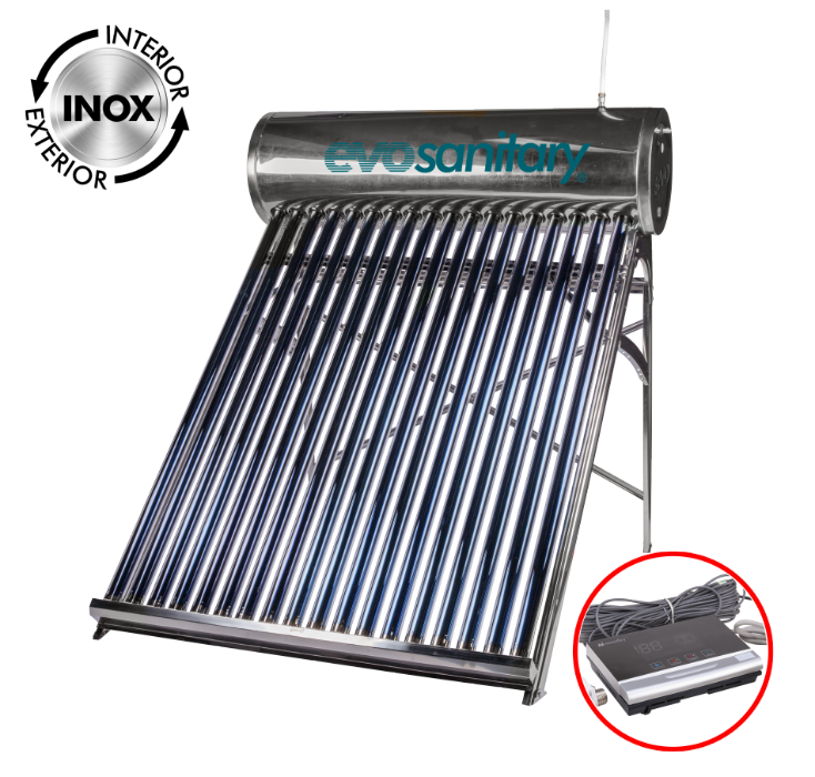 Sistem Panou Solar cu Tuburi Vidate si Controller 1024-58 INOX 150L - Panouri Solare - Simple Tools