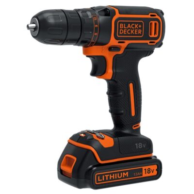 Masina de gaurit si insurubat Black&Decker, BDCDC18KB,  2 acumulatori LI-ion 1.5Ah 18V - Masini de gaurit si insurubat cu acumulator - Simple Tools