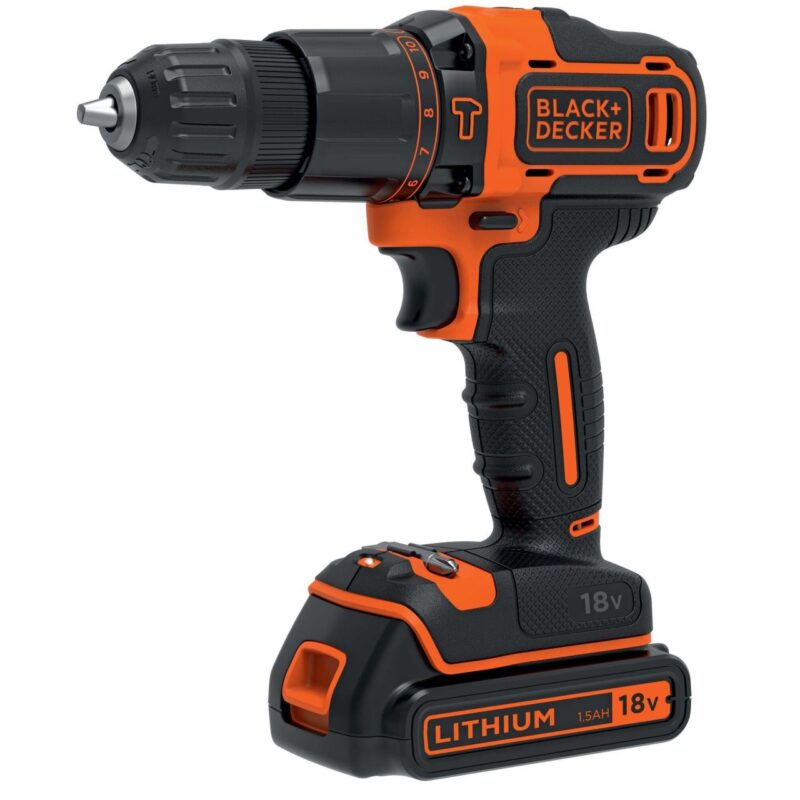 Masina de gaurit si insurubat Black&Decker, BDCHD18, acumulator LI-ION 1.5Ah 18V - Masini de gaurit si insurubat cu acumulator - Simple Tools