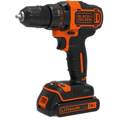 Masina de gaurit si insurubat Black&Decker, BDCDD186KB, 2 acumulatori LI-ION 1.5Ah 18V, cutie pentru transport - Masini de gaurit si insurubat cu acumulator - Simple Tools