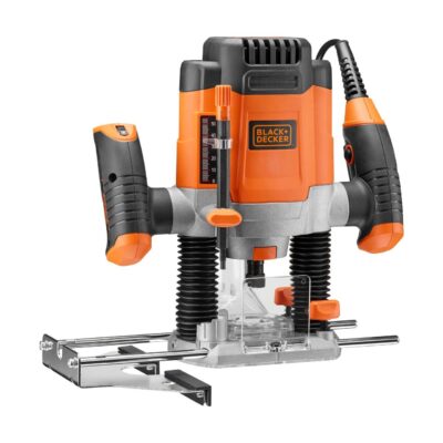 Masina de frezat Black&Decker, KW1200E, 1200 W, 6.35 mm, 8 accesorii, viteza variabila - Scule electrice - Simple Tools
