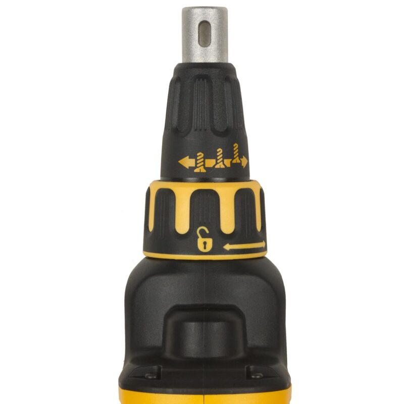 Masina de insurubat pentru gips-carton DeWalt, DCF620P2K, 2 acumulatori XR Li-ION 18 V 5.0 Ah, motor fara perii, magazie de suruburi, limitator de adancime, valiza pentru transport - Masini de gaurit si insurubat cu acumulator - Simple Tools