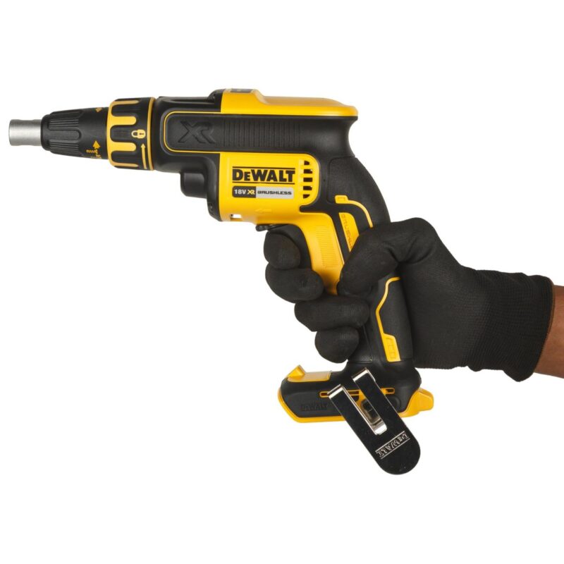 Masina de insurubat pentru gips-carton DeWalt, DCF620P2K, 2 acumulatori XR Li-ION 18 V 5.0 Ah, motor fara perii, magazie de suruburi, limitator de adancime, valiza pentru transport - Masini de gaurit si insurubat cu acumulator - Simple Tools