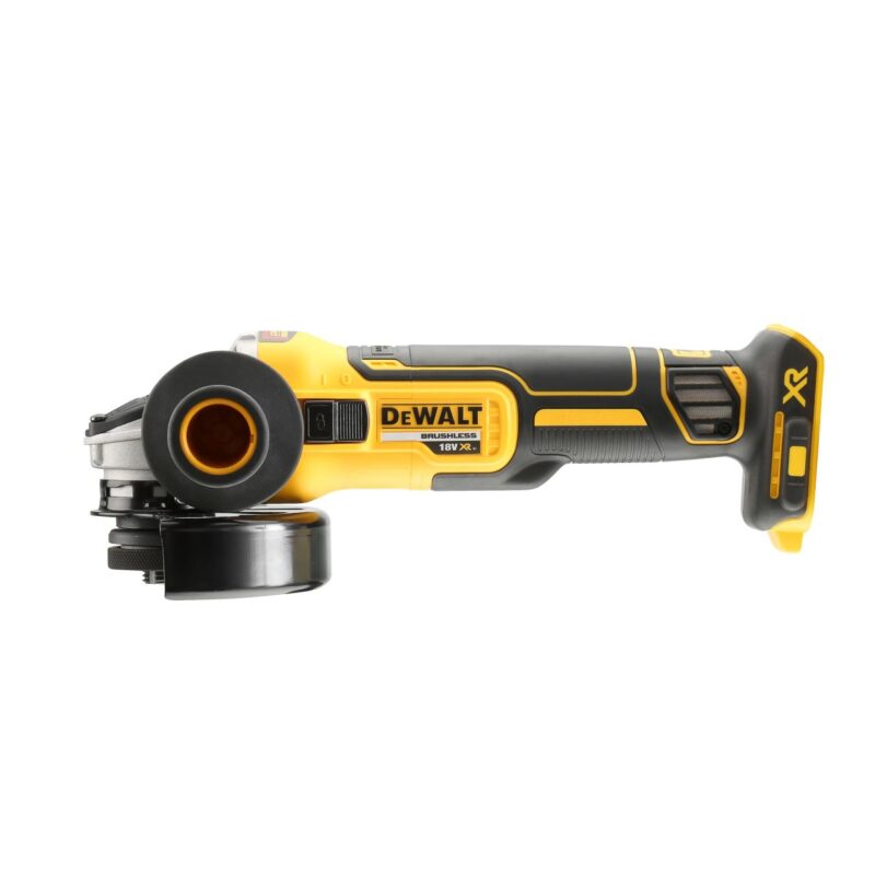 Polizor unghiular DeWalt, DCG405N, 125 mm,  XR Li-Ion 18 V 5.0 Ah si XR Flexvolt (acumulatorul nu este inclus), motor fara perii - Polizoare unghiulare si de banc - Simple Tools