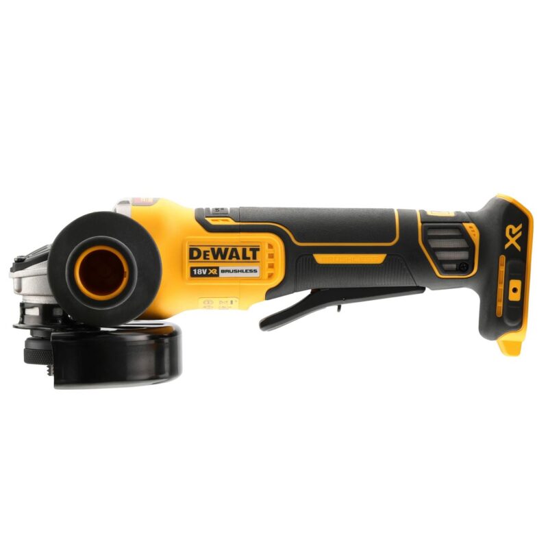 Polizor unghiular DeWalt, DCG406N, 125 mm, acumulator XR Li-Ion sau Flexvolt 18 V (acumulatorul nu este inclus), motor fara perii - Polizoare unghiulare si de banc - Simple Tools