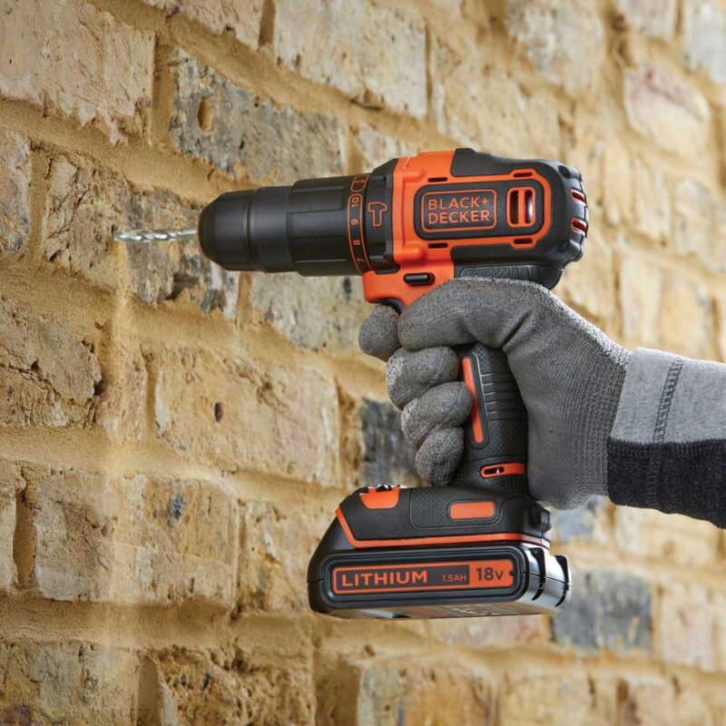 Masina de gaurit si insurubat Black&Decker, BDCHD18, acumulator LI-ION 1.5Ah 18V - Masini de gaurit si insurubat cu acumulator - Simple Tools