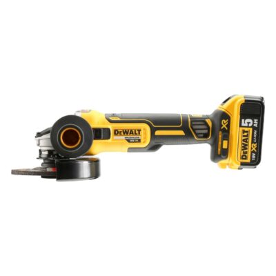 Polizor unghiular DeWalt, DCG405P2, 125 mm, 2 acumulatori XR Li-Ion 18 V 5.0 Ah - Polizoare unghiulare si de banc - Simple Tools