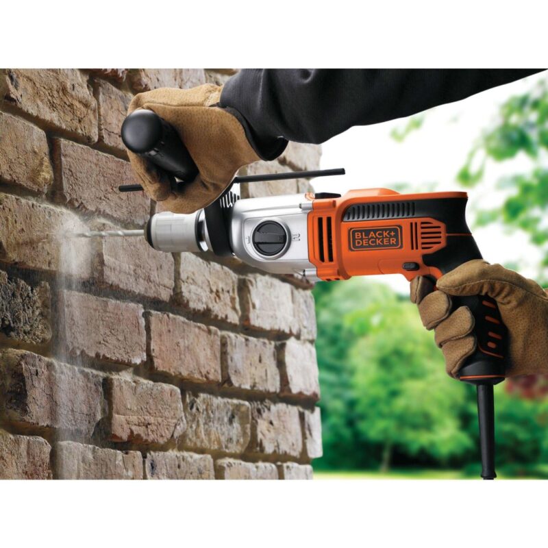 Masina de gaurit cu percutie Black&Decker, KR911K, 910 W 2 trepte - Bormasini - Simple Tools