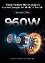 Bicicletă electrică pliabilă ENGWE EP-2 Pro Gri
