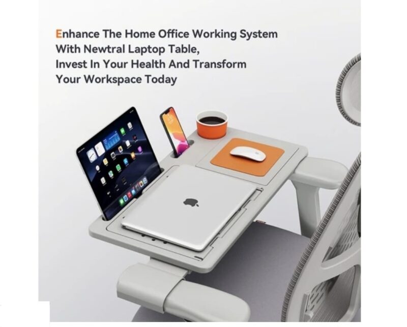 Suport Masa Laptop - pentru scaun ergonomic - Newtral Gri