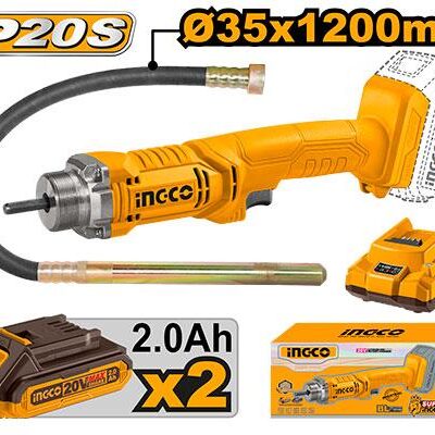 Vibrator pentru Beton 20V cu 2 Acumulatori 2Ah