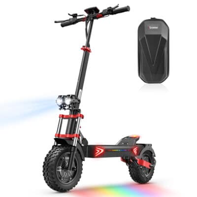 Trotineta electrica pliabila iScooter IX 8, Motor 2*1200W, Viteza 60km/h, Autonomie 70 km, Acumulator 48V 20Ah, Negru