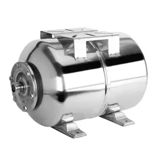 Vas expansiune hidrofor inox, orizontal 50 litri, 10 bari – membrana inclusa