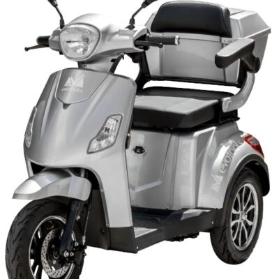 Triciclu Electric Persoane Horia TRP800-1 Argintiu/Rosu