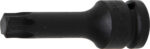 Bit de impact Torx T60, lungime 75mm, antrenare 1/2”, BGS 5480-T60