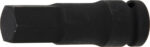 Bit Imbus de impact 19 mm, lungime 75mm, antrenare cu tubulara 1/2", BGS 5481-M19