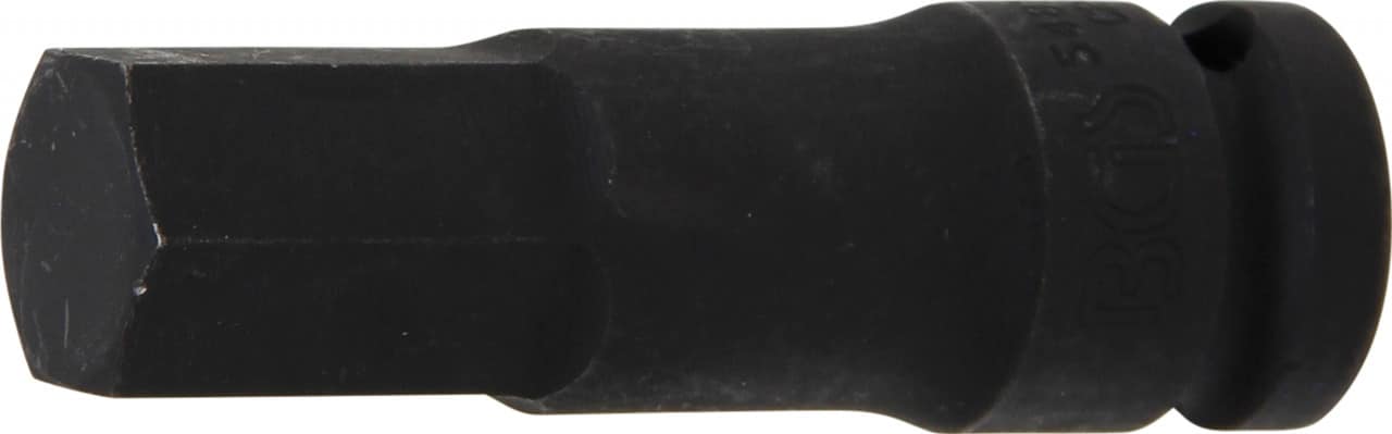Bit Imbus de impact 19 mm, lungime 75mm, antrenare cu tubulara 1/2", BGS 5481-M19