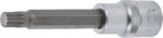 Bit Spline (XZN) M9, lungime 100mm, antrenare cu tubulara 1/2", BGS 5184-M9