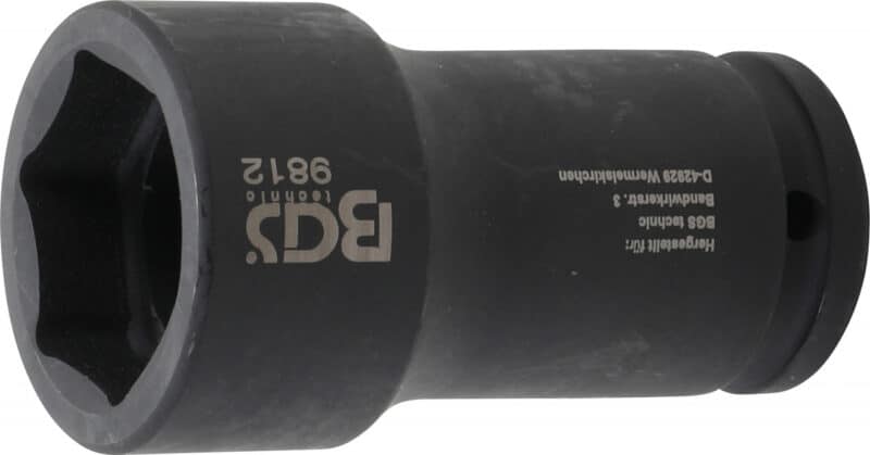 Cheie tubulara de impact 38 mm hexagonala