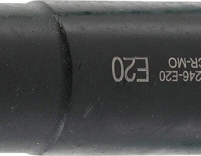 Cheie tubulara de impact Profil E20, lungime100 mm, antrenare hexagon 22 mm, BGS 5246-E20