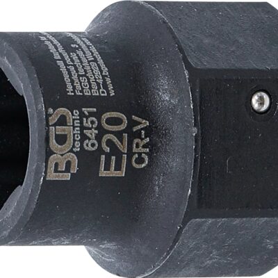 Cheie tubulara E20 pentru etrier frana camioane MAN, antrenare hexagon 30mm, BGS 6451