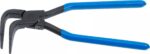 Cleste special pentru lucrari de tinichigerie cu falci indoite la 90', lungime totala280mm, BGS 6162
