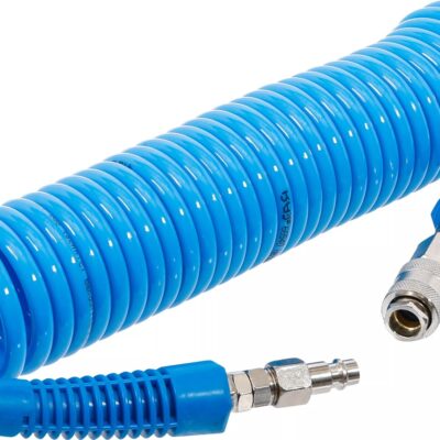 Furtun de aer spiralat pentru scule pneumatice, diametru interior 5mm, presiune maxima de lucru 10bari, lungime 6m, BGS 66540