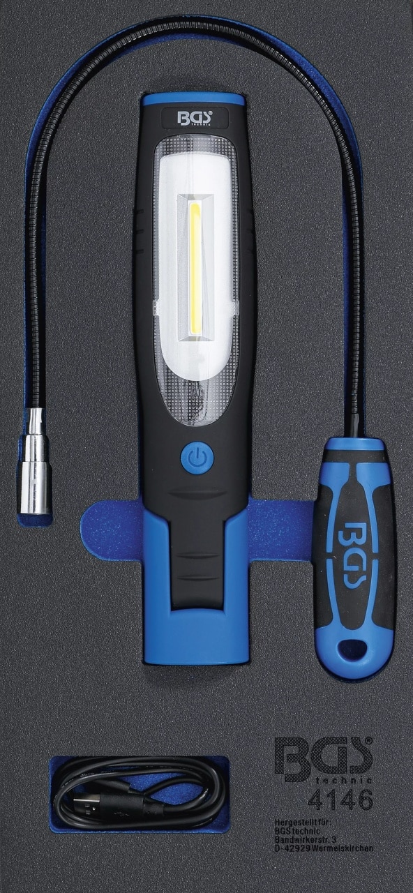 Lampa de mâna cu led si recuperator magnetic cu iluminare