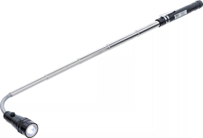 Lanterna LED extensibila cu recuperator magnetic