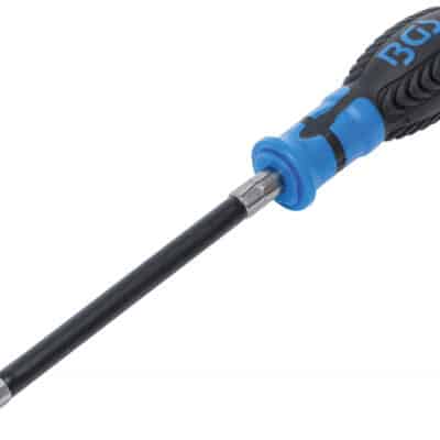 Maner rotativ cu tija flexibila pentru biti cu antrenare 1/4'', BGS 7829
