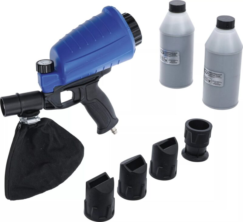 Pistol pneumatic de sablat cu accesorii