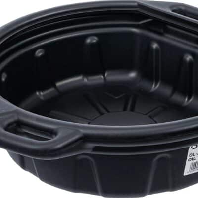 Recuperator de ulei din plastic HDPE, inaltime 125mm, diametru 400mm, capacitate 8 litri, BGS 9981