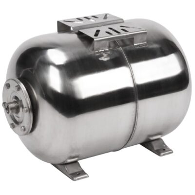 Vas expansiune hidrofor inox, orizontal 24 litri, 10 bari – membrana inclusa