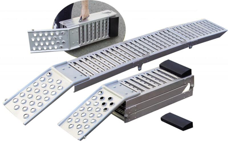 Set 2 rampe pliabile cu inaltime de incarcare intre 700 si 900mm