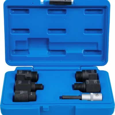 Set adaptoare pentru demontat injectoare cu filet interior M14x1.0, M17x1.0, M20x1.0, M25x1.0, M27x1.0mm, BGS 7771
