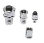 Set adaptoare pentru tubulare 1/4"-3/8"-1/2", antrenare inelare-combinate cu clicket 10, 13, si 19 mm, adaptor pentru biti 1/4", 4 piese, BGS 8210