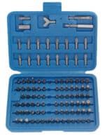 Set biti combinati cu antrnare 1/4", 100 piese, BGS 765