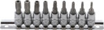 Set biti Torx T-star cu gaura T10 - T50