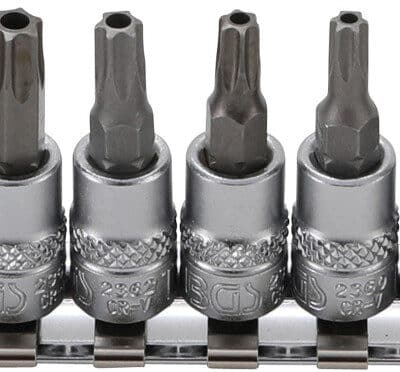 Set biti Torx T-star cu gaura T10 - T50