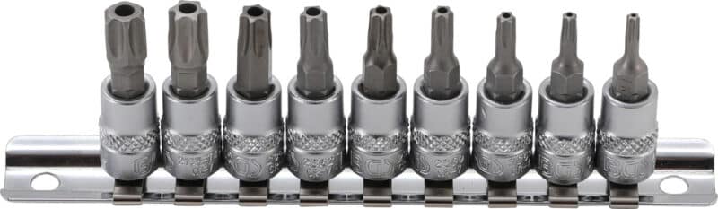 Set biti Torx T-star cu gaura T10 - T50